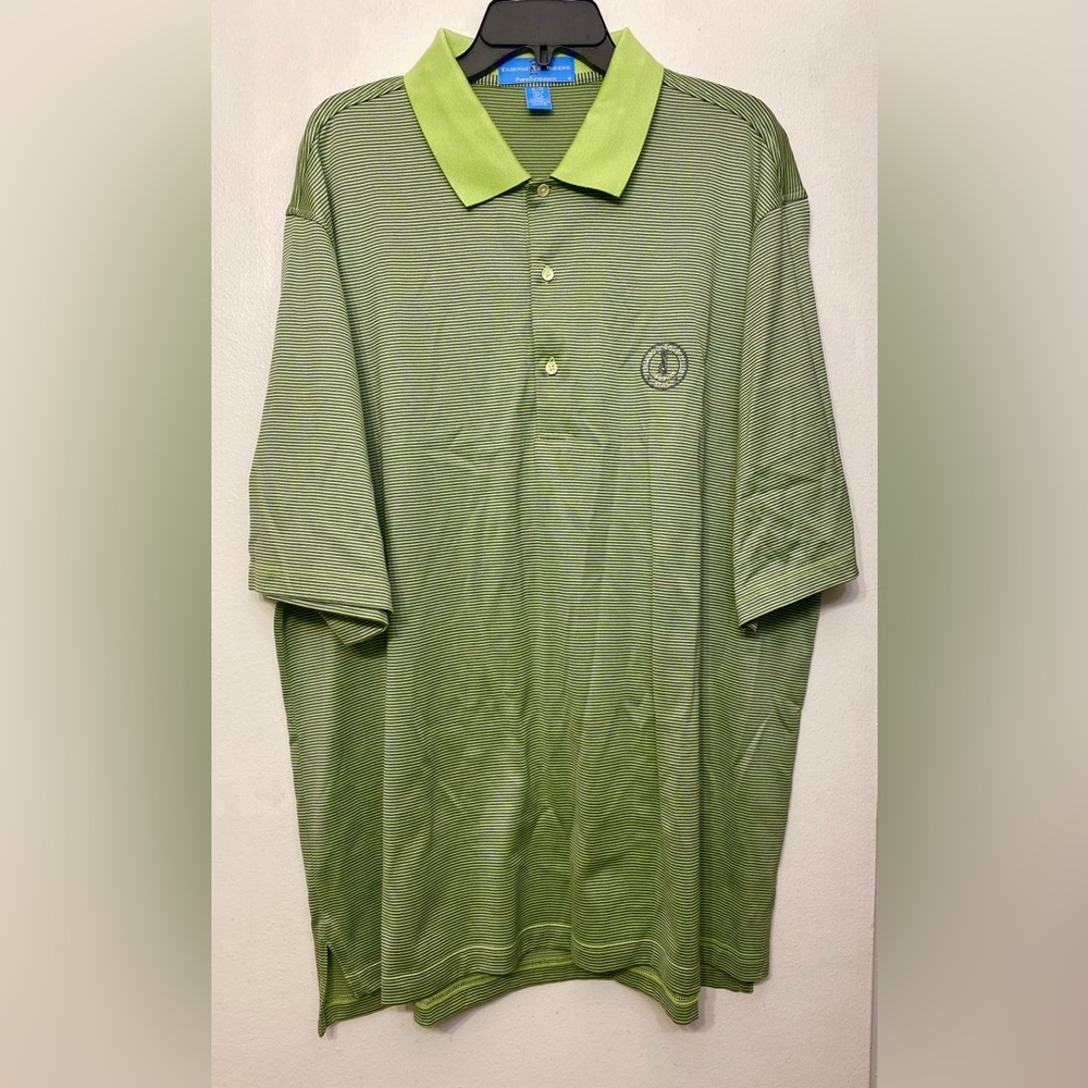 Fairway & Greene Chicago Golf Club Far & Sure Seal Men's Green Polo Shirt XL‎